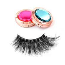 XM020T clear band Private Label Packing Box Logo invisible band full strip lashes 3d real mink eyelash